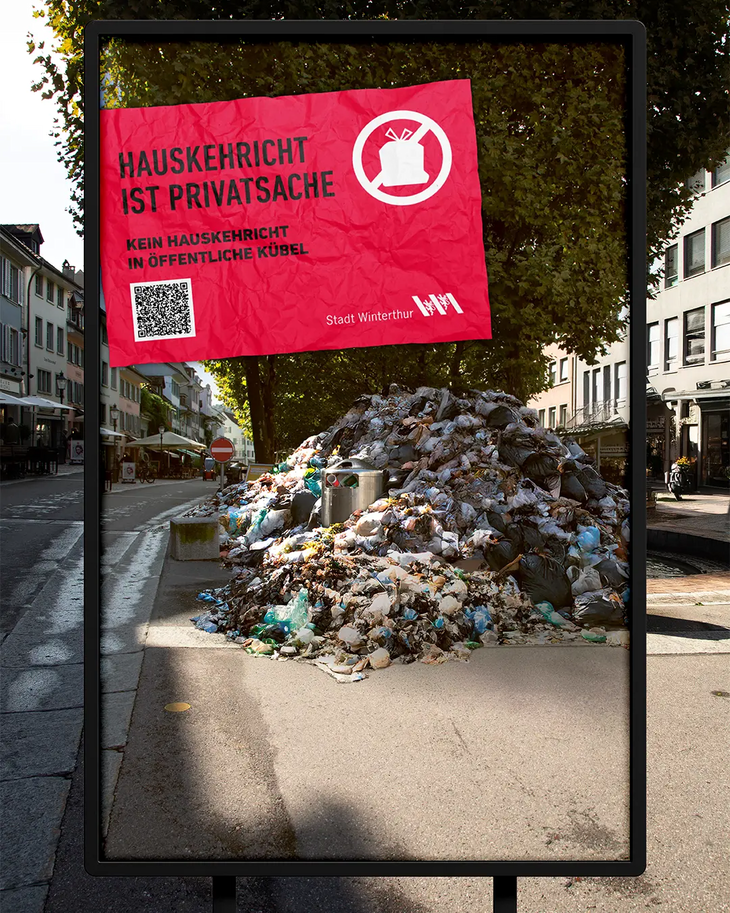 Tollkirsch_Deine Agentur_Entsorgung Winterthur_Plakatkampagne