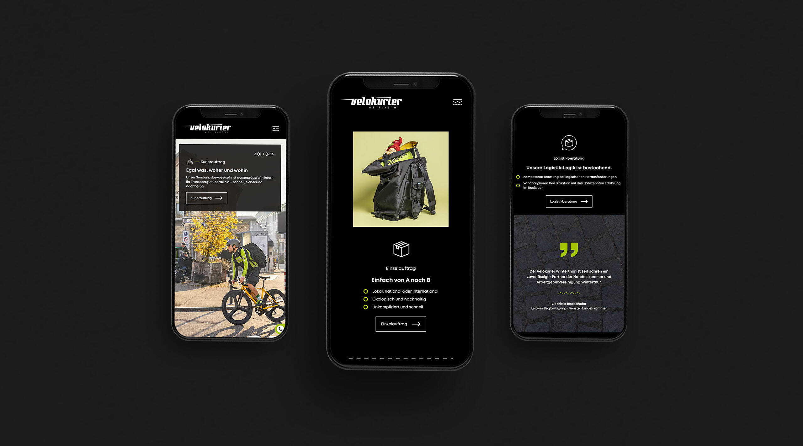 Tollkirsch Deine Agentur_Velokurier Winterthur_Webdesign