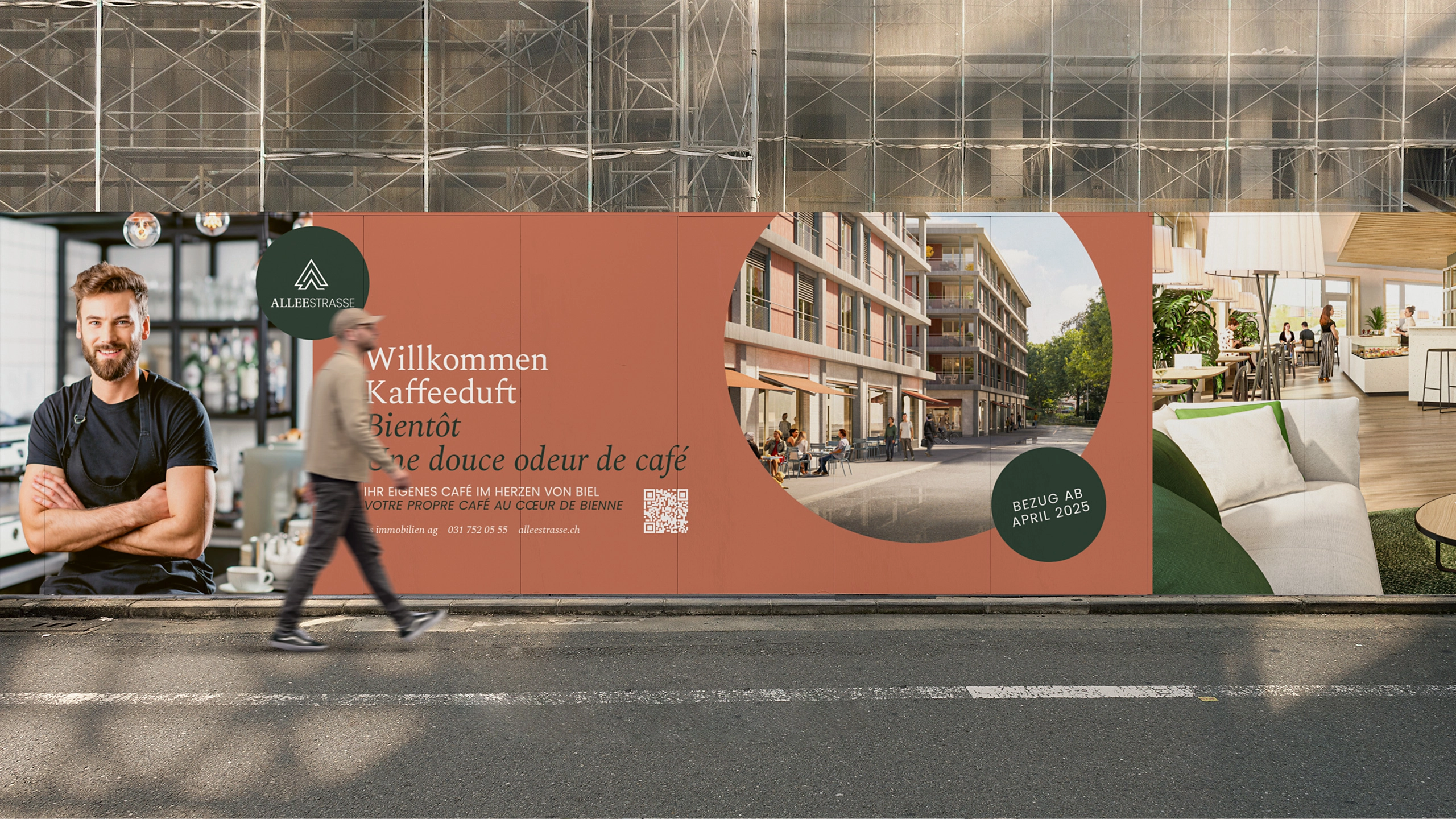 Tollkirsch Deine Agentur_Alleestrasse Biel_Baustellenabschrankung